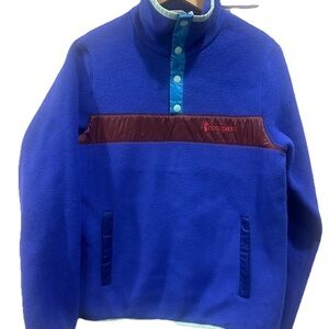 Cotopaxi Blue and Purple Men's Sweater size M